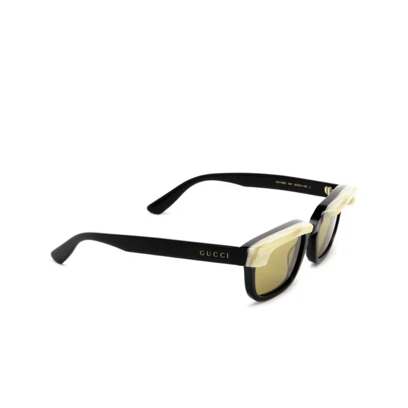 NEW GUCCI UNISEX SQUARE SUNGLASSES GG1166S 001BLACK BEIGE GUCCI SUNGLASSES
